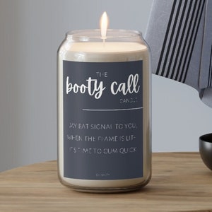 Valentines Day Gift, Booty Call CandleThe Dirty Version, man candle, boyfriend gift, Anniversary Candle, Sex Anniversary Gift, Husband gift