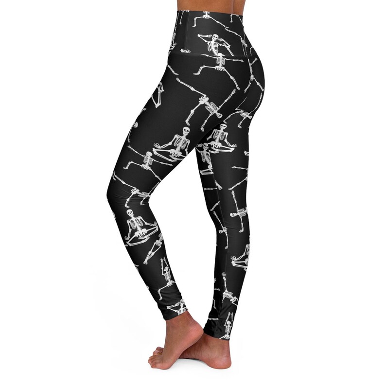 Skeleton Leggings for Women Yoga Leggings With Skeletons Etsy