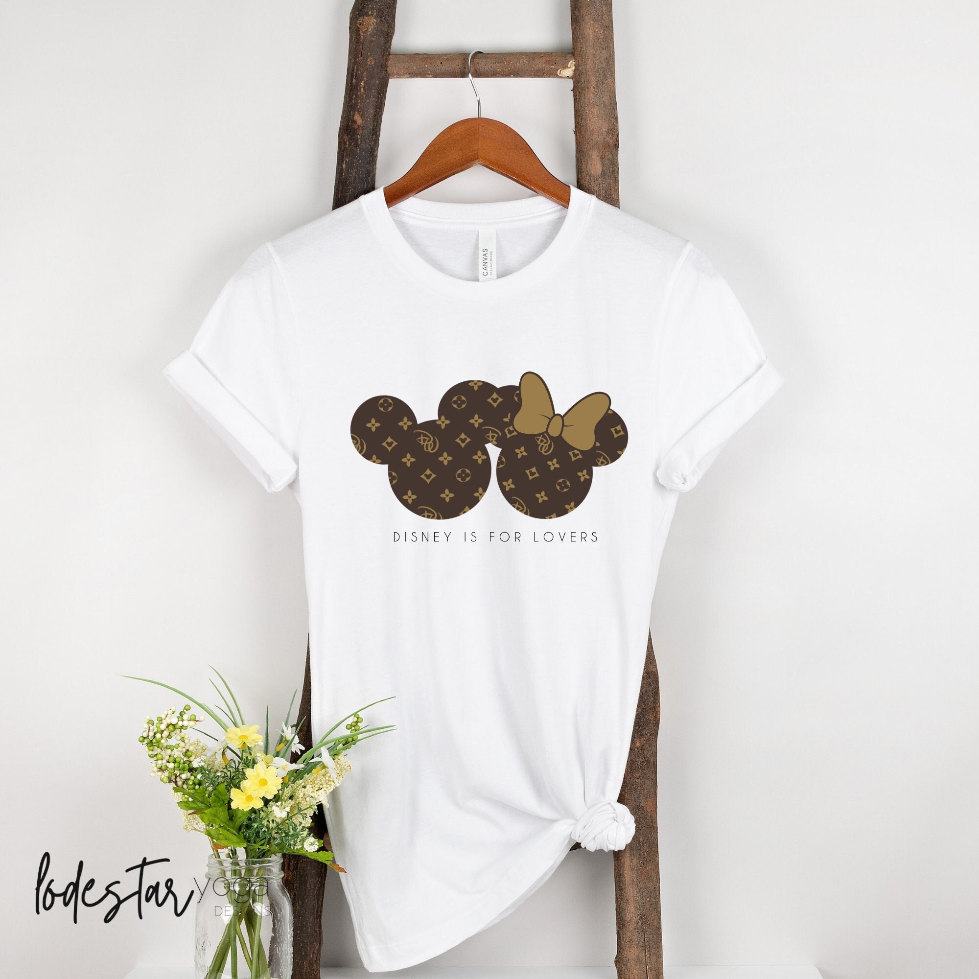 LV Minnie Mouse Shirt, Louis Vuitton inspired #clothing #women #tshirt  @MktgTool #disneyfamil…