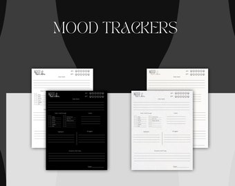 Täglicher Stimmungstracker | Ausdruckbarer Stimmungstracker | Stimmungstracker Journal | Monatlicher Stimmungstracker