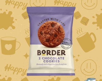 Border Chocolate Cookies Twin Pack 30g