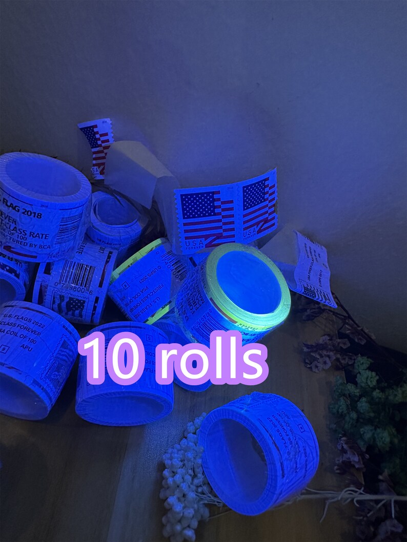 20172022 Random 10 Rollsforever Stamps 10 Roll US Flag 1000 Pcs Stamps