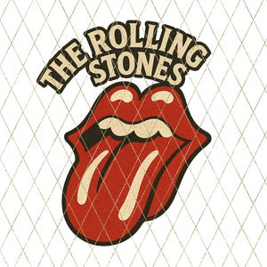 Rolling stones logo - Etsy Portugal, image size:300x300