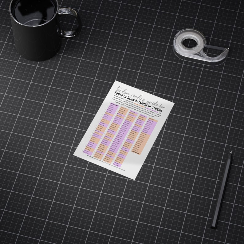 Throne of Glass Tandem Reading Guide Bookmark for Empire Etsy Australia