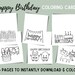 Printable Birthday Cards | Color Your Own Birthday Card | Digital ...