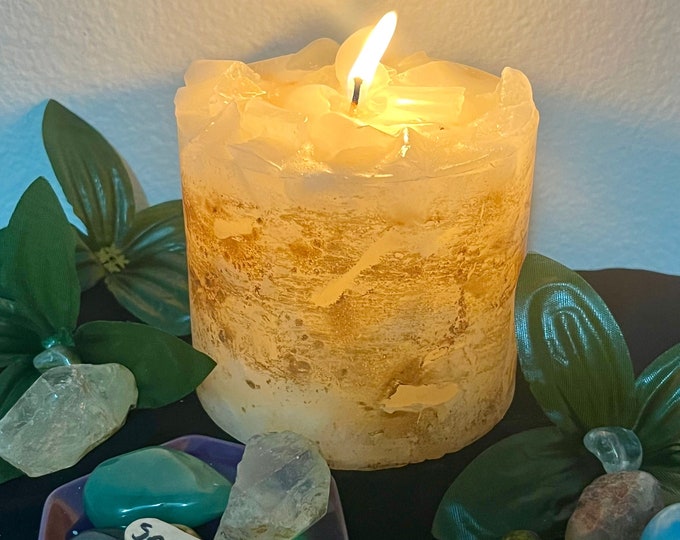 Featured listing image: Mystery Crystal Candles 4x3.5in - a collab with Megan Maione