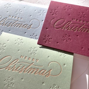 Letterpress Christmas Card | Single A2 Card or Boxed Set