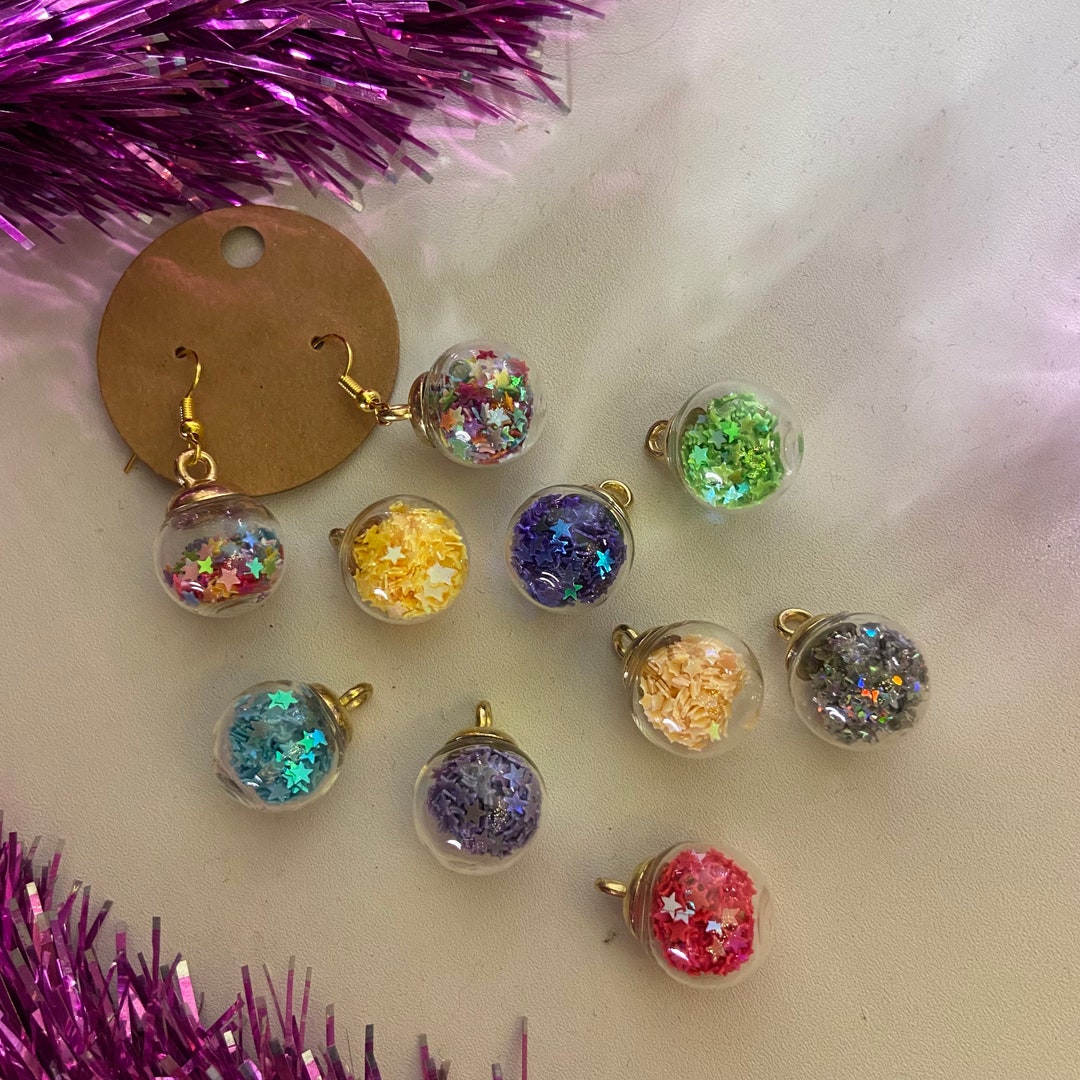Bluebubble Merry Christmas Diamante Tree Sparkly Earrings - Fun Festive Danglers