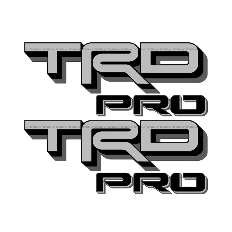 TRD Pro Decals for New Toyota Tacoma Replacement Stickers - Etsy