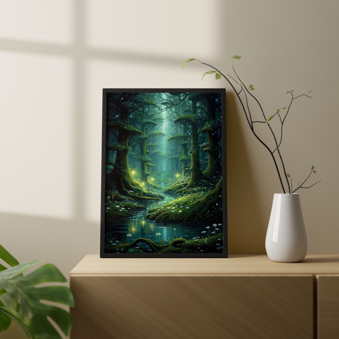 LLNN Neugierige Giraffenfamilie Leinwand Wandkunst Bilder -Canvas Druck