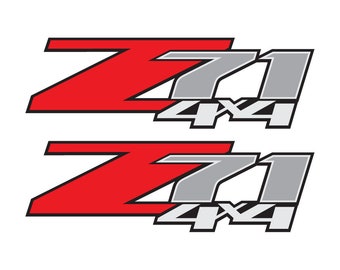 Z71 4x4 Truck Decals Stickers for 1500 2500