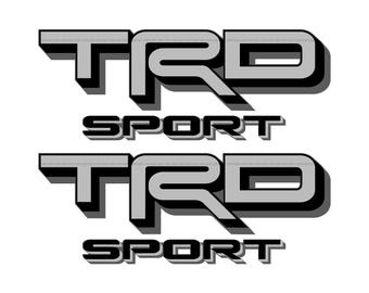 Calcomanías TRD Sport para Toyota Tacoma (reemplazo en gris claro)