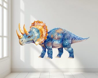 Watercolor Dinosaur Wall Decal: Peel and Stick Kids Room Decor