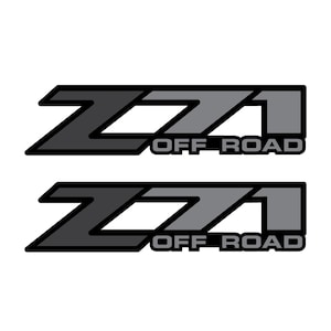 Z71 Off-Road Grey decals stickers Chevy Silverado / GMC Sierra