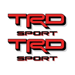 新型トヨタ・タコマ用TRDスポーツデカール交換用ステッカー/レッド