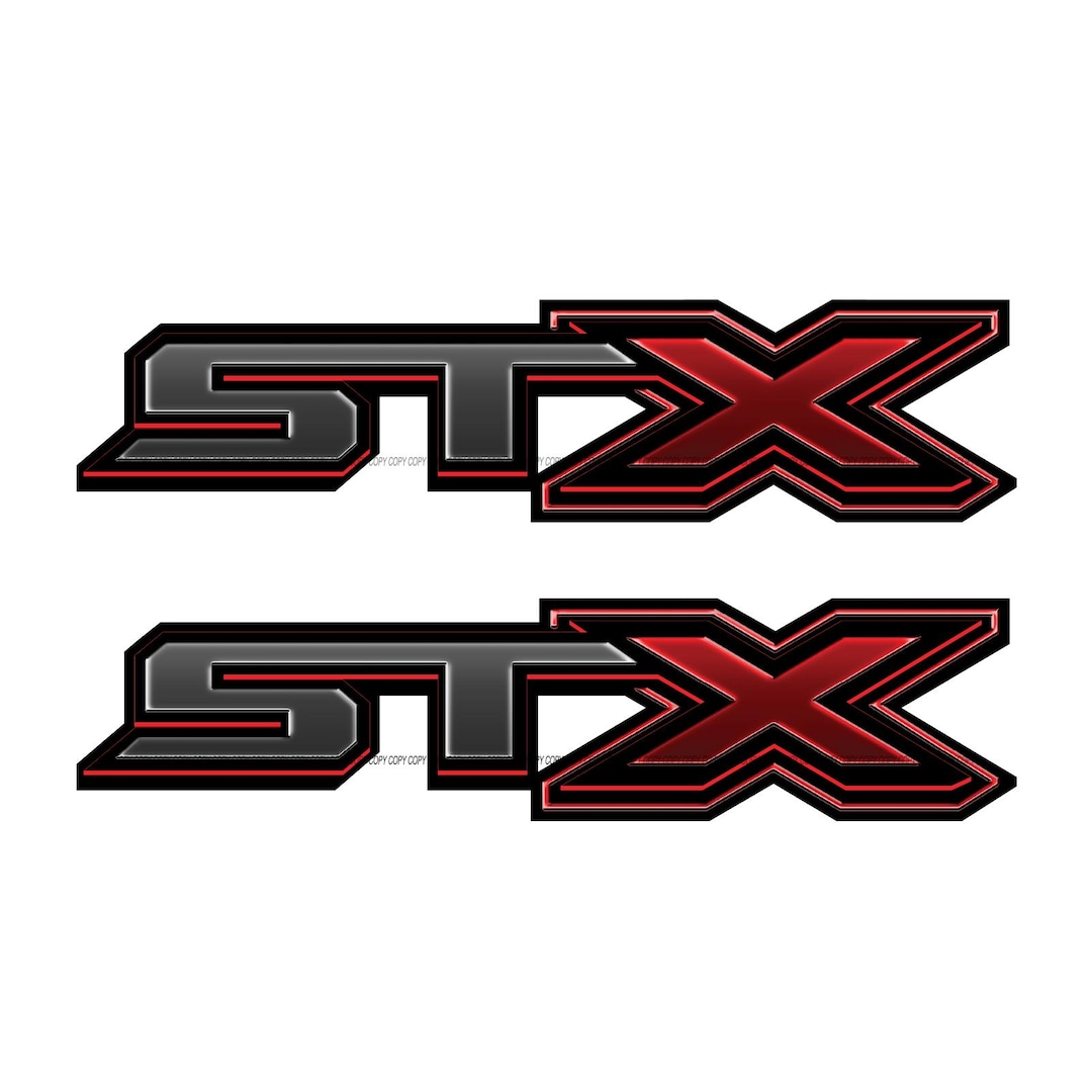 STX Decals Truck Stickers / Metallic Red - Etsy