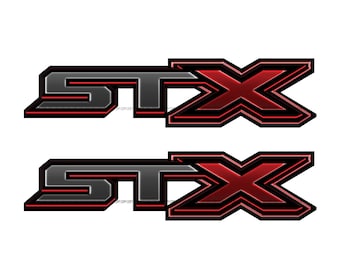 STX Decals Truck Stickers / Metallic Red
