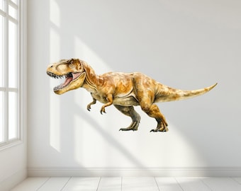 Watercolor Dinosaur Wall Decal: Peel and Stick Kids Room Decor