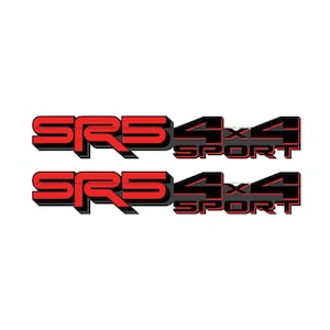 Adesivi sostitutivi per decalcomanie sportive SR5 4x4 / Rosso Nero