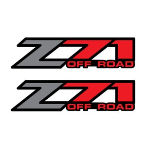 Z71 Off Road Red Decals Aufkleber Chevy Silverado / GMC Sierra
