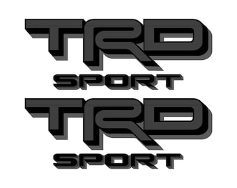 Calcomanías TRD Sport para Toyota Tacoma (reemplazo en gris y negro)