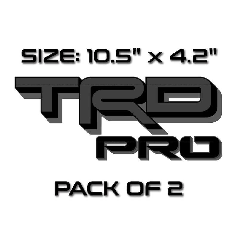 TRD Pro Decals for New Toyota Tacoma Replacement Stickers - Etsy