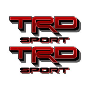 新型トヨタ・タコマ用TRDスポーツデカール交換用ステッカー/メタリックレッド
