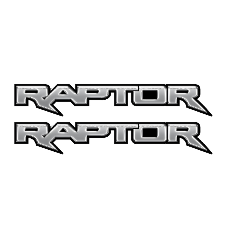 Raptor Metal Decals Package Truck Bed Side / Gold - Etsy