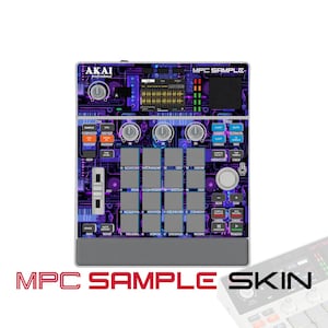 Akai MPC Sample Skin / Violet Neon Grid