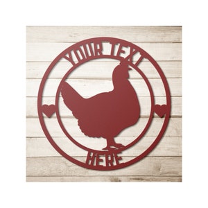 Metal Chicken Sign, Custom Chicken Coop Metal Sign, Crazy Chicken Lady, Hen House Sign, Coop Sign Metal Sign, Personalized Chicken Coop sign