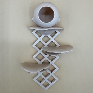 Mushroom lattice hide/ ledge for jumping spiders *Built In Magnet*
