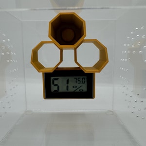 Hide-Grometer Digital Hygrometer holder/hide with or w/o hygrometer *Built In Magnet*
