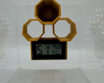 Hide-Grometer Digital Hygrometer holder/hide with or w/o hygrometer *Built In Magnet*