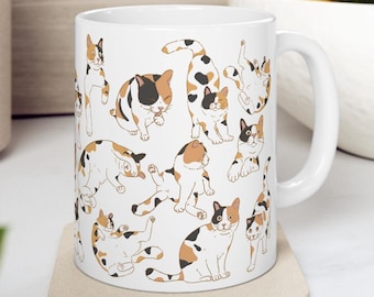 Funny Calico Cat Mug 11oz & 15oz Cat Mugs Calico Cat Gifts Cat Lover Gift Cat Coffee Mug Cat Dad Mug Cat Mom Cup Funny Cat Mug Cat Mim Gifts