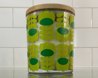 Retro Green Candle | Vintage Design Candle | Mid Century Modern Candles | Long Burn Time Retro Candle | Exclusive Retro Candles