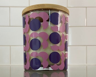 Vintage Purple Candle | Vintage Design Candle | Mid Century Modern Candles | 1970s Candle Décor | Retro Candle Purple | 1960s Candles Décor