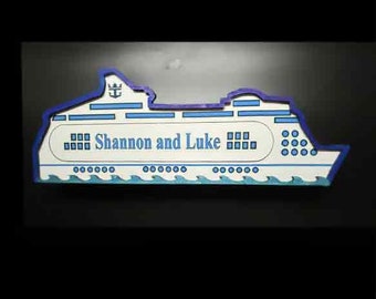 Custom Royal Caribbean Cruise Ship Magnet: Light-Up Door Decor