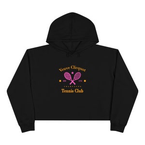Champagne Tennis Club Crop Hoodie