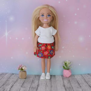 Handmade clothes for 1/6 scale kids dolls, 5.5 inch dolls - SKIRT