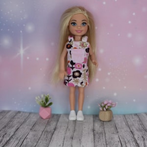 Handmade clothes for 1/6 scale kids dolls, 5.5 inch dolls- DRESS