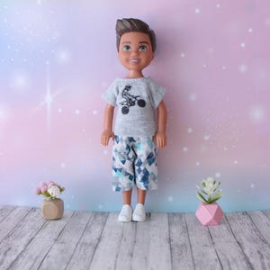 Handmade clothes for 1/6 scale kids BOY dolls, 5.5 inch dolls- SHORTS