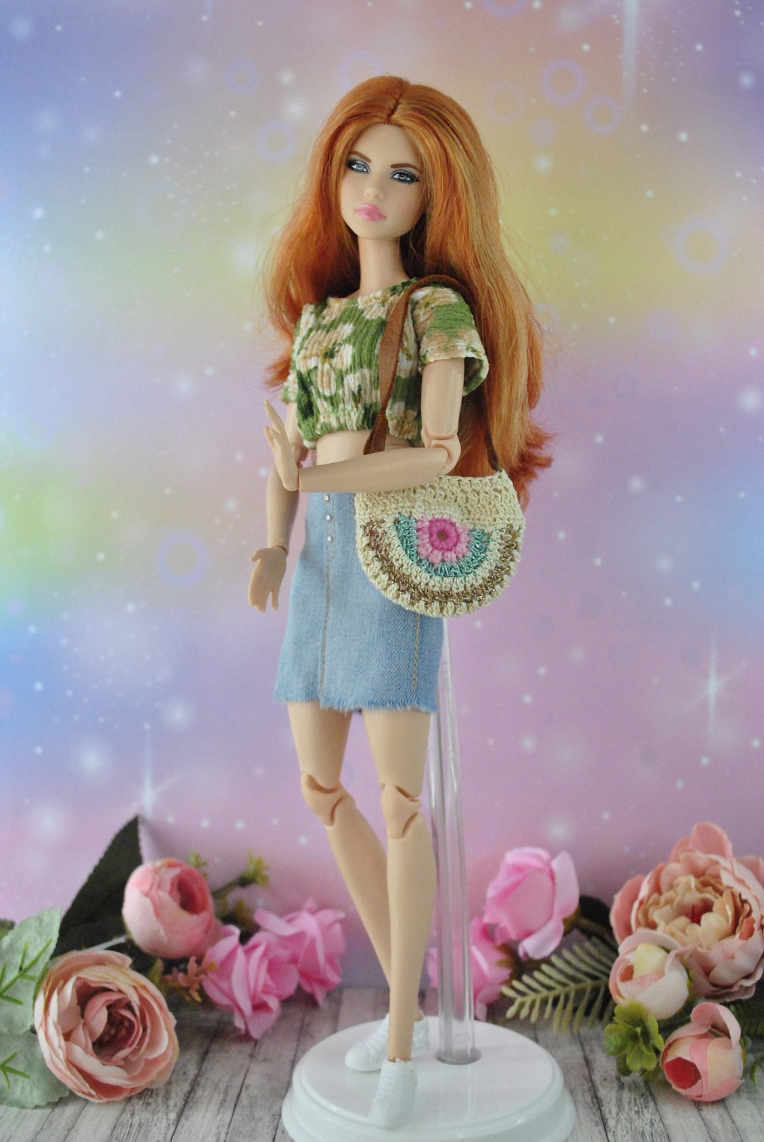 Handmade Clothes for 1/6 Scale Dolls, 11.5 Inch Dolls CROCHET BAG - Etsy