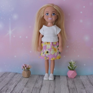 Handmade clothes for 1/6 scale kids dolls, 5.5 inch dolls- Top or SKIRT