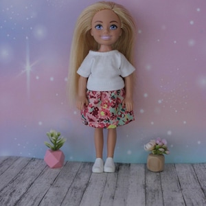 Handmade clothes for 1/6 scale kids dolls, 5.5 inch dolls - SKIRT