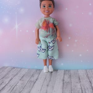 Handmade clothes for 1/6 scale kids BOY dolls, 5.5 inch dolls- SHORTS