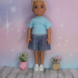 Handmade clothes for 1/6 scale kids BOY dolls, 5.5 inch dolls- SHORTS