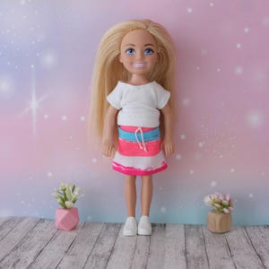 Handmade clothes for 1/6 scale kids dolls, 5.5 inch dolls - SKIRT