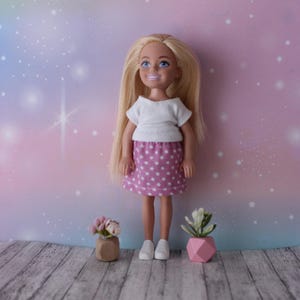 Handmade clothes for 1/6 scale kids dolls, 5.5 inch dolls- Top or Skirt