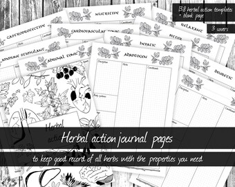 Ultimatives Kräuteraktionsjournal, Materia Medica-Vorlage, Herbalist-Tool, Kräuter-Grimoire, Kräutermedizin, digitales Grimoire