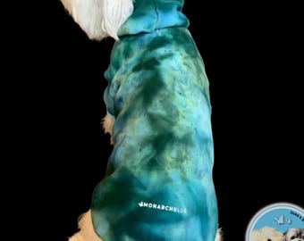 Grinchmas Tie Dye Dog Hoodie: Holiday Pet Gift